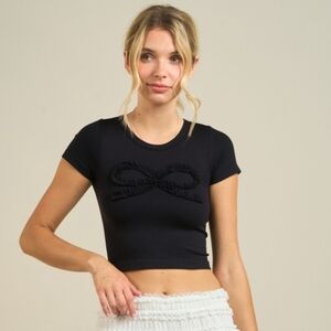 🎀 Bow Short Sleeve Top